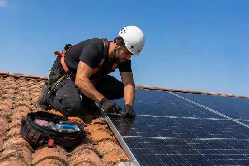 Maintenance et monitoring de panneaux solaires à Tresques
